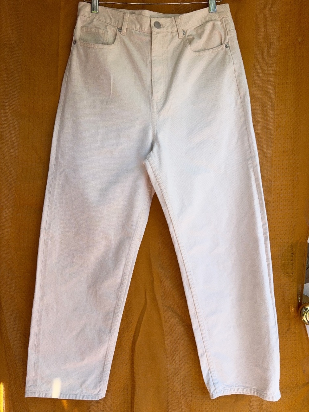 COS Jeans Women’s 28 Ecru High Rise Straight Leg Quiet Luxury Minimalist Denim